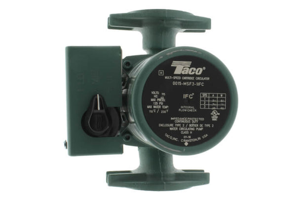 Taco 00 Series 1/2HP, 3250RPM, 115v, 1PH In-Line Booster Pump 0015-MSF2-1-IFC