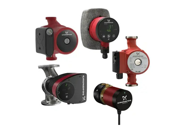 Several Grundfos Circulators Pumps