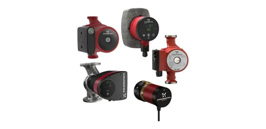 Several Grundfos Circulators Pumps