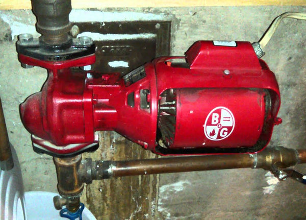 Bell & Gossett Series 100 Pump Installed