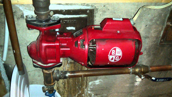 Bell & Gossett Series 100 Pump Installed