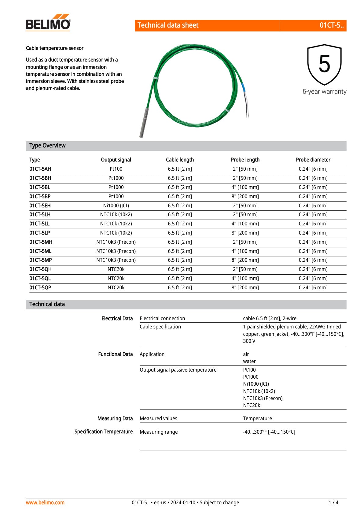 01CT 5 Datasheet