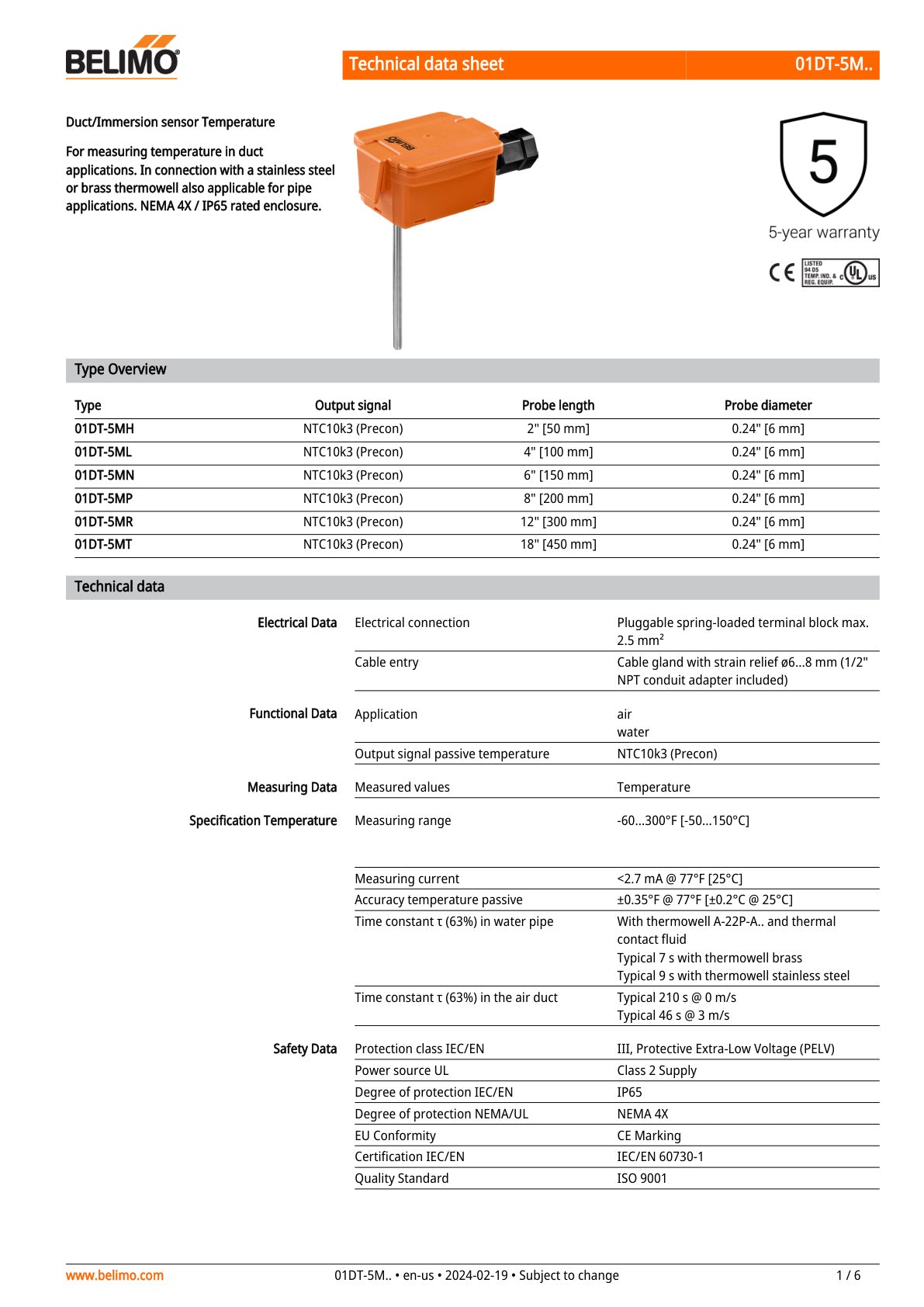 01DT 5M Datasheet