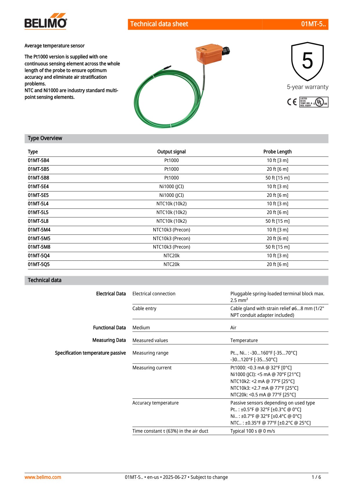 01MT 5 Datasheet