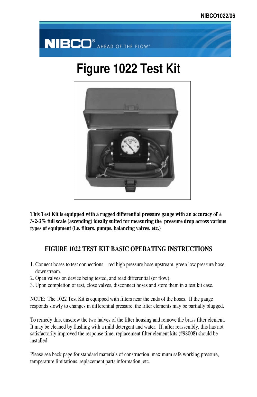1022 Test Kit IOM Manual