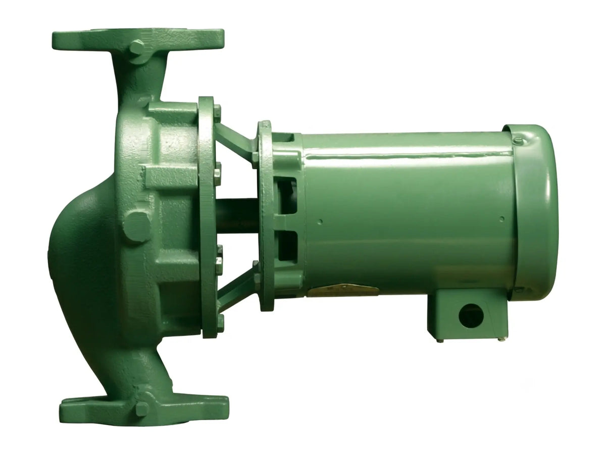 Taco 1935 Close-Coupled In-Line Pump, 2" Suction, 2" Discharge, 6-1/8" Impeller, ODP Motor, 1.5HP, 1750RPM, 115/208-230V