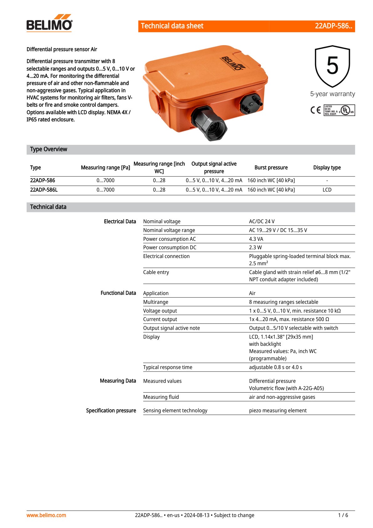 22ADP 586 Datasheet