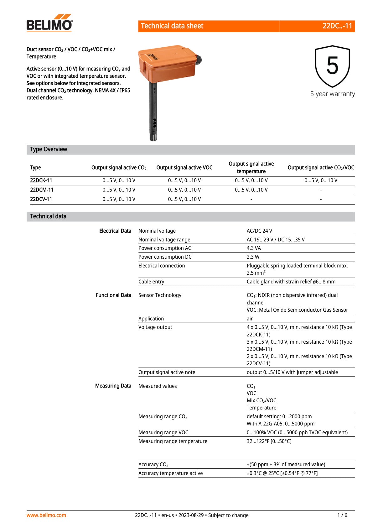 22DC 11 Datasheet