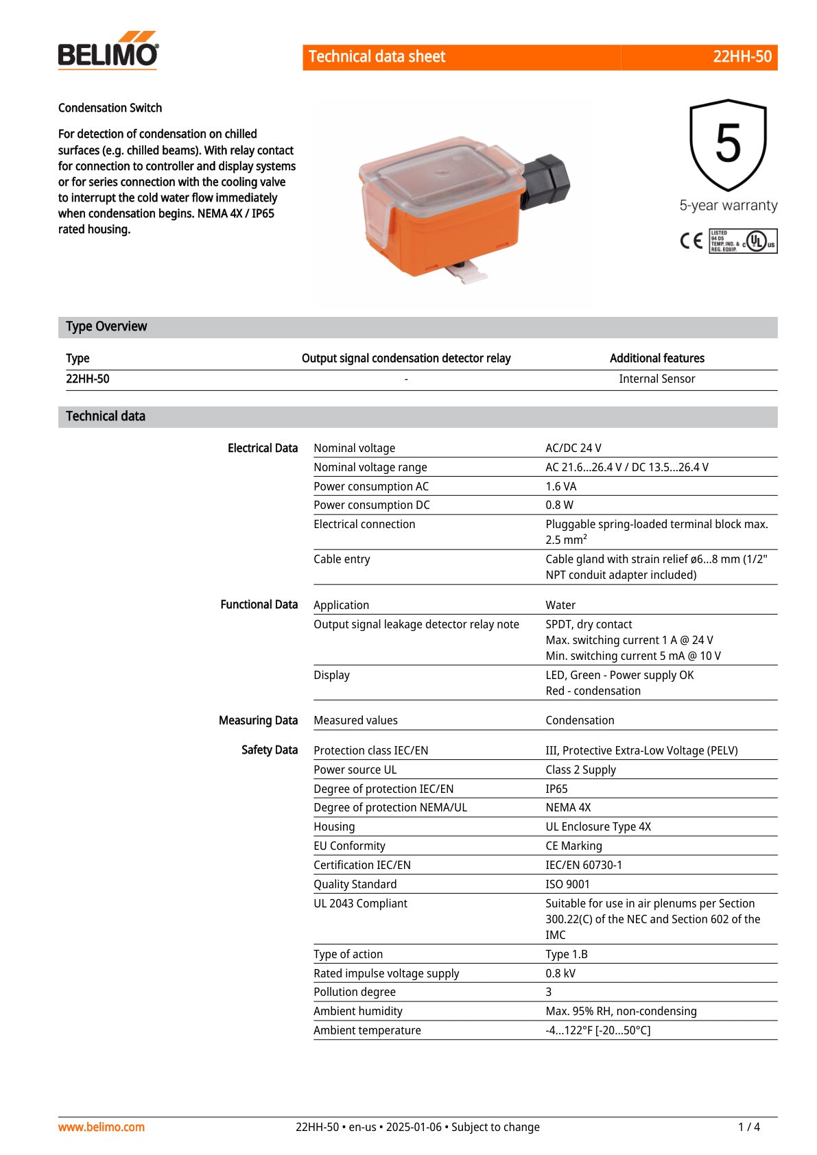 22HH 50 Datasheet