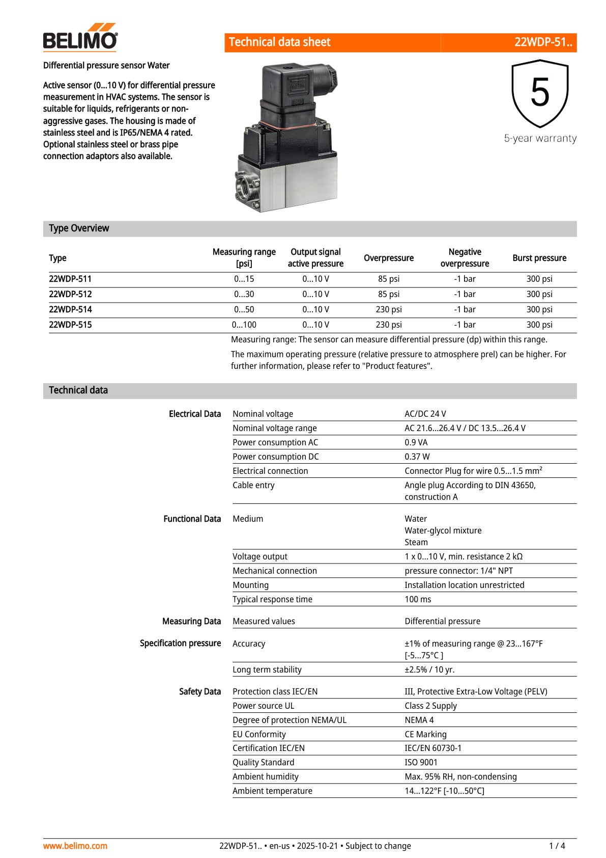 22WDP 51 Datasheet