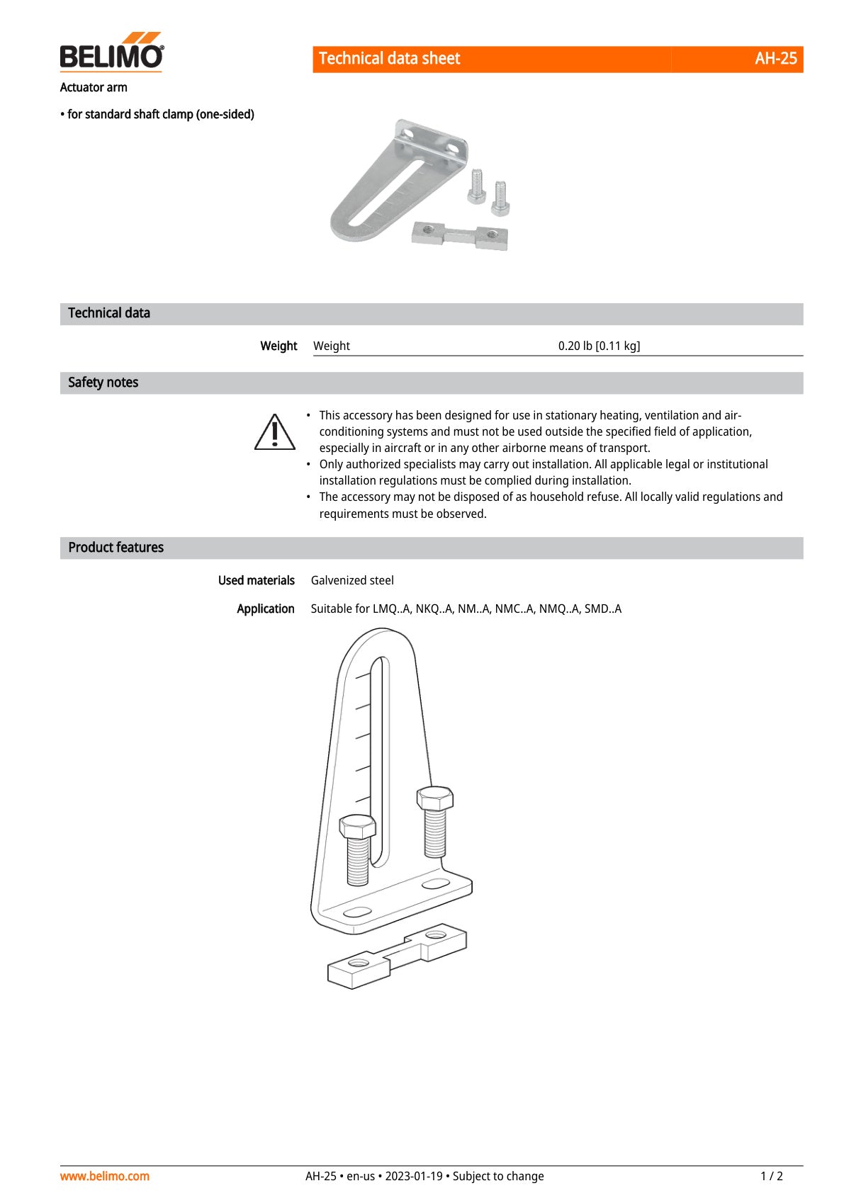 AH 25 Datasheet