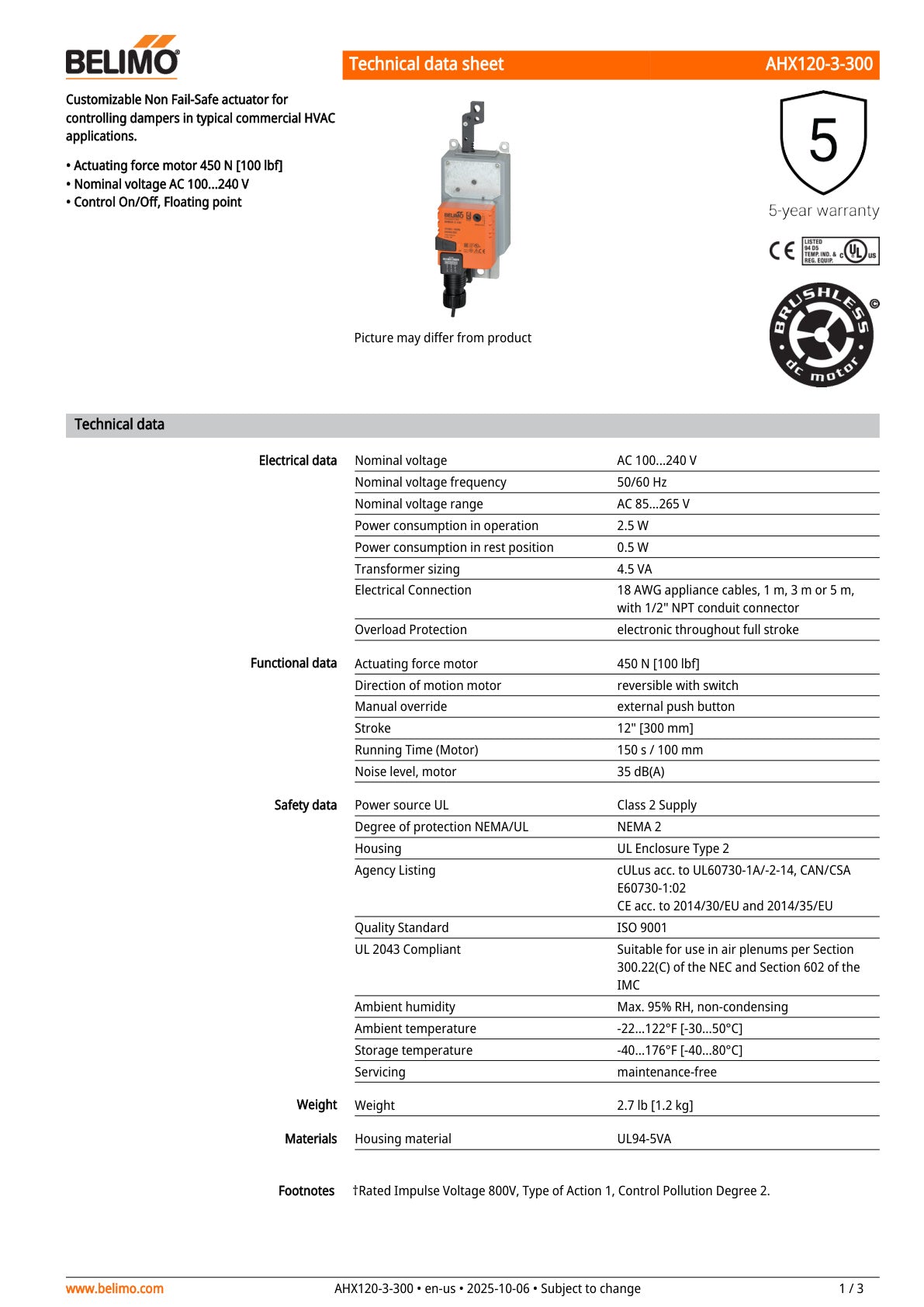 AHX120 3 300 Datasheet