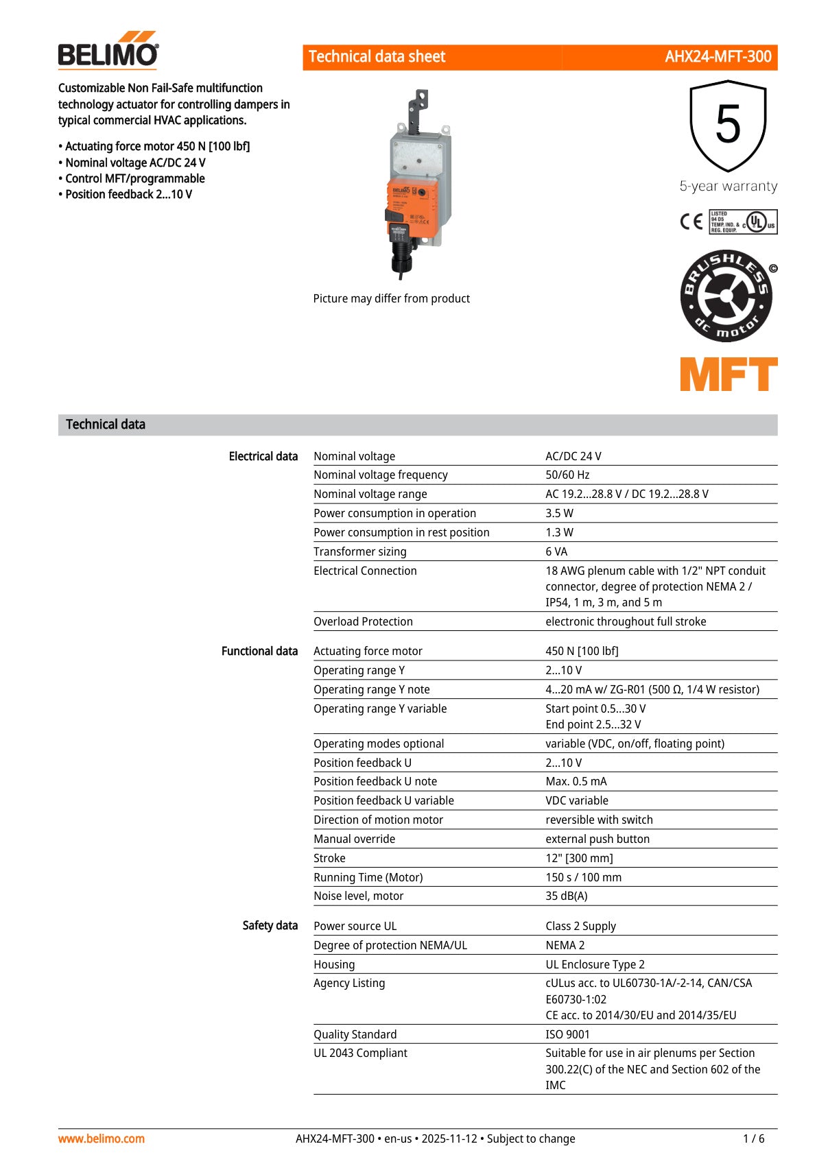 AHX24 MFT 300 Datasheet
