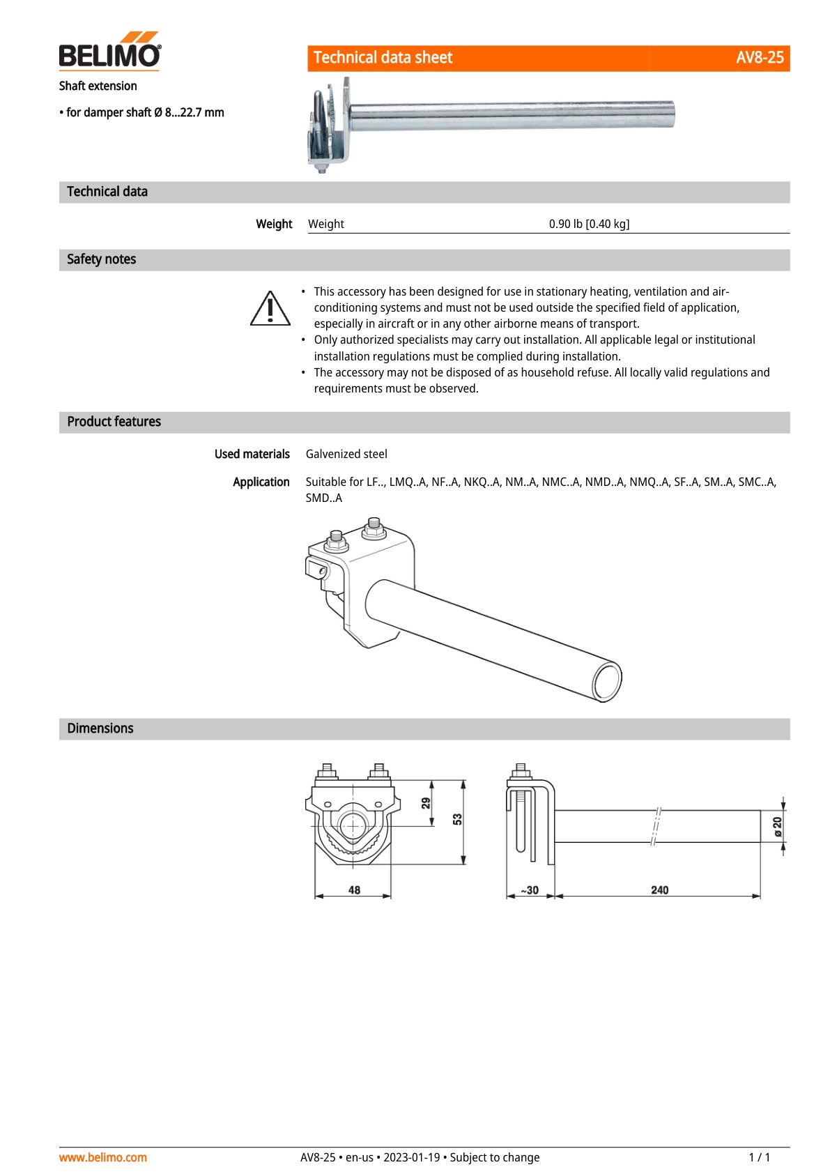 AV8 25 Datasheet