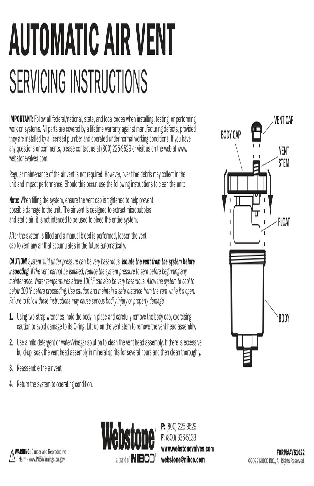 Air Vent Servicing IOM