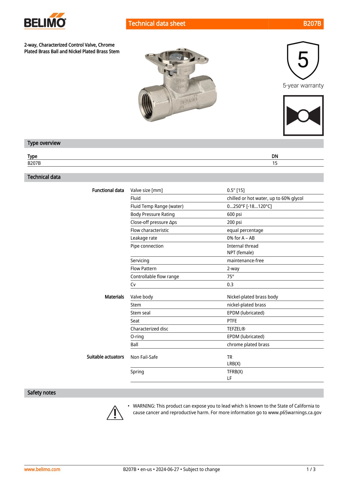 B207B LRB24 SR T Assembly