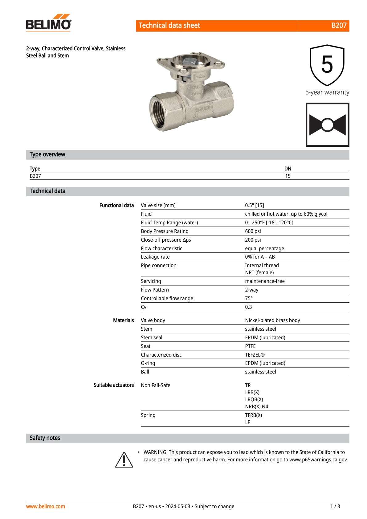 B207 LRB24 SR T Assembly