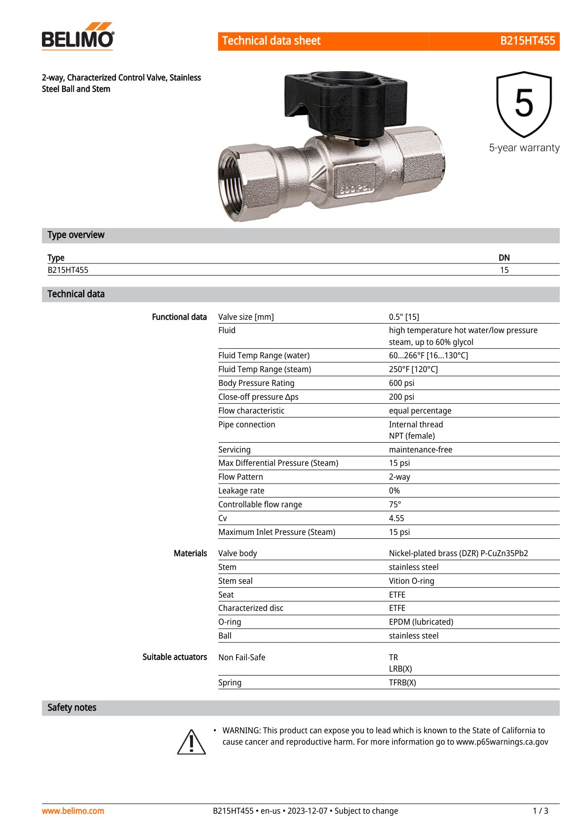 B215HT455 LRB24 3 Assembly