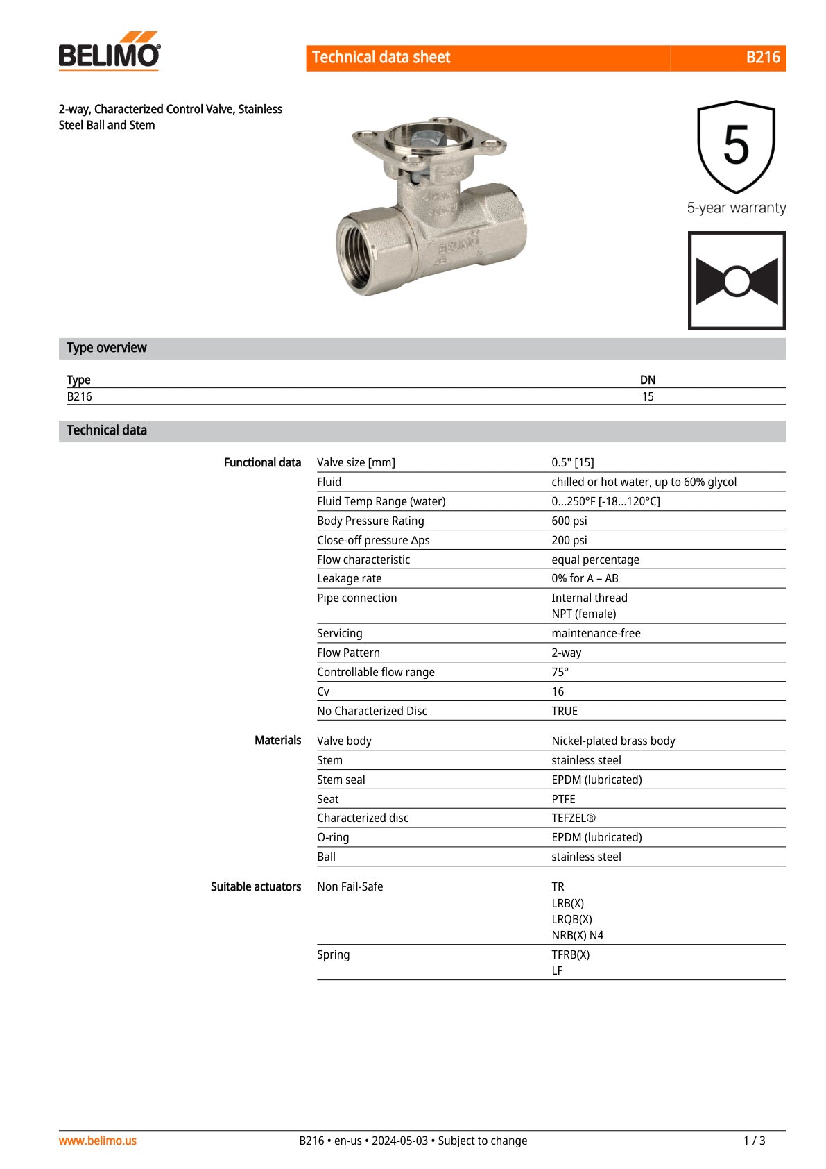 B216 LRX24 MFT Assembly