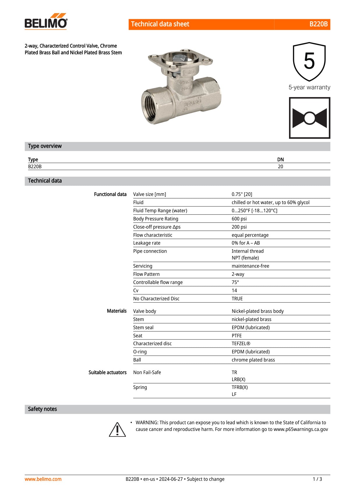B220B LRB24 3 S Assembly