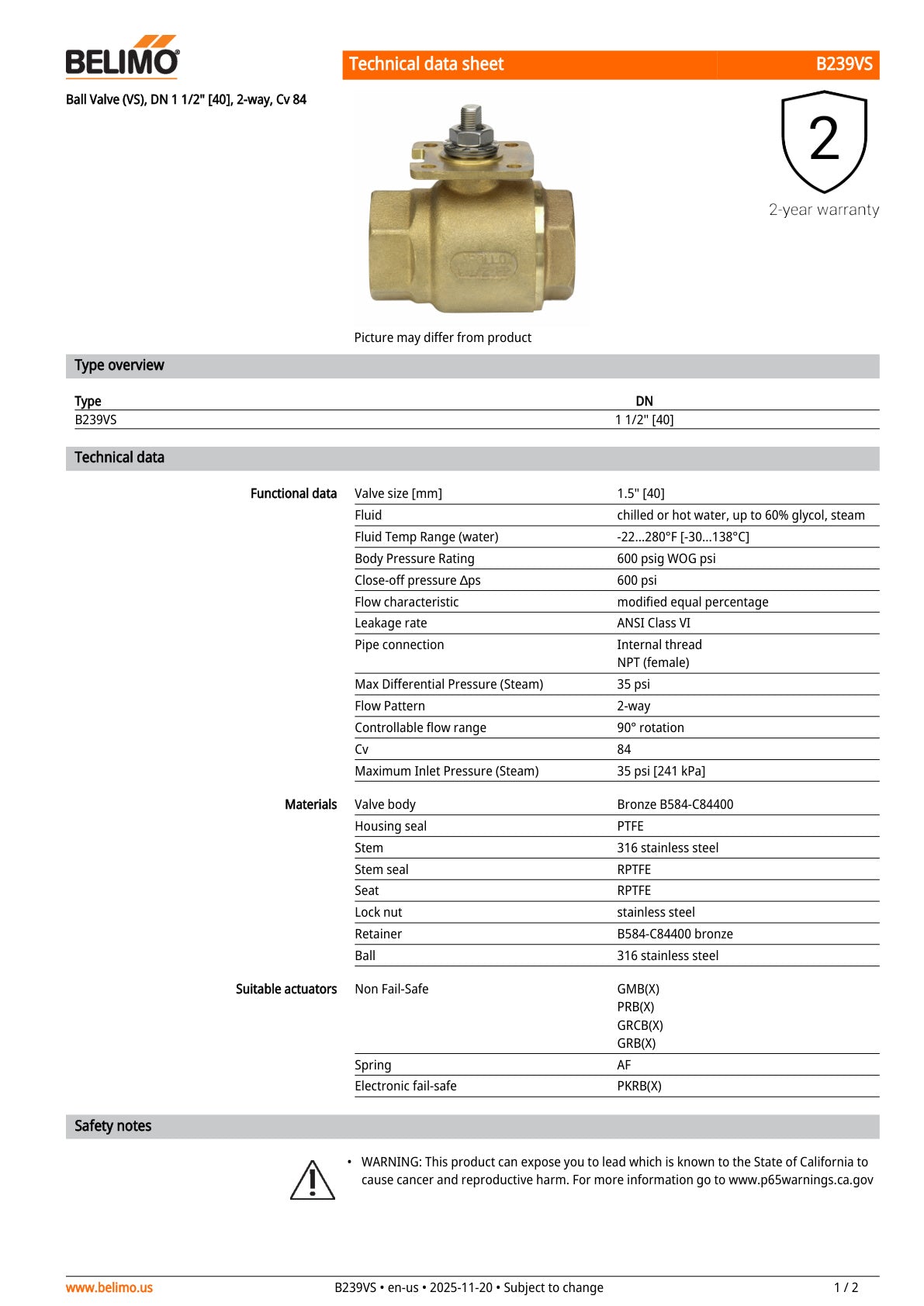B239VS PRBUP 3 T Assembly