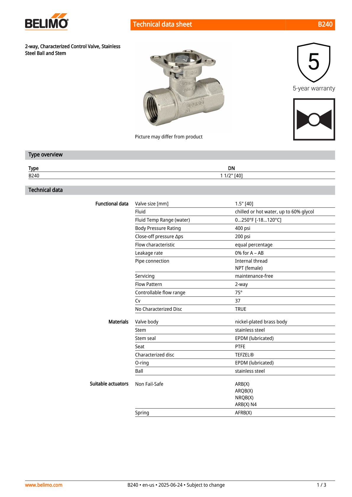 B240 Datasheet