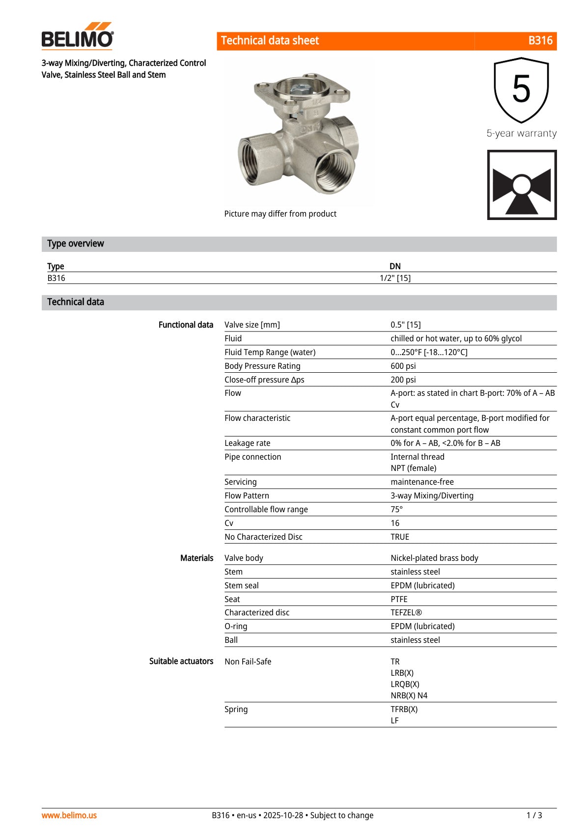 B316 TFRB24 SR Assembly