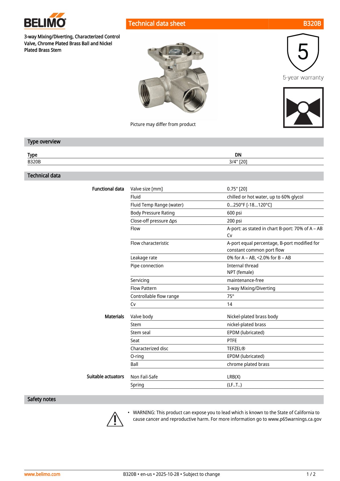 B320B Datasheet