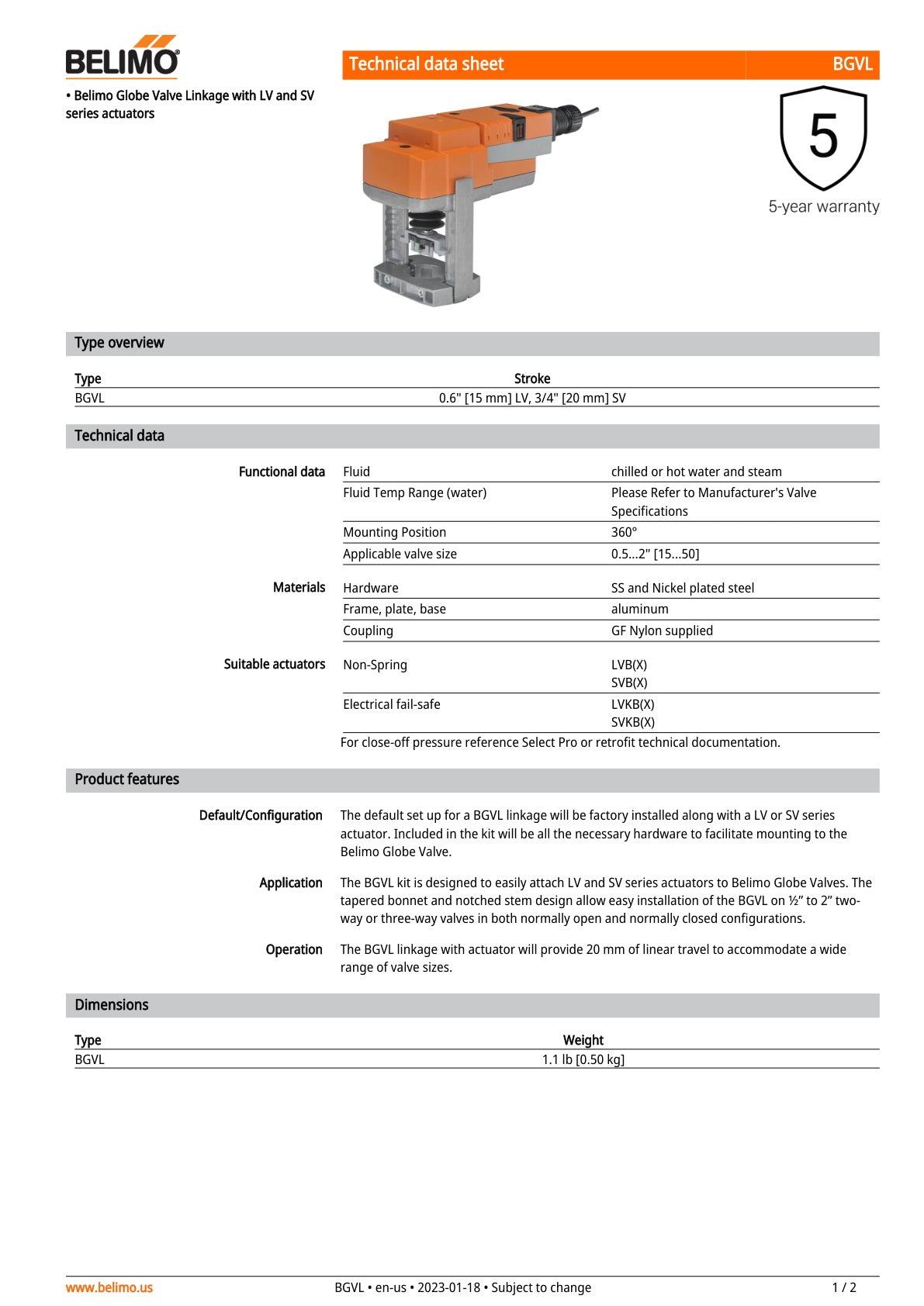 BGVL LVKX24 SR Assembly