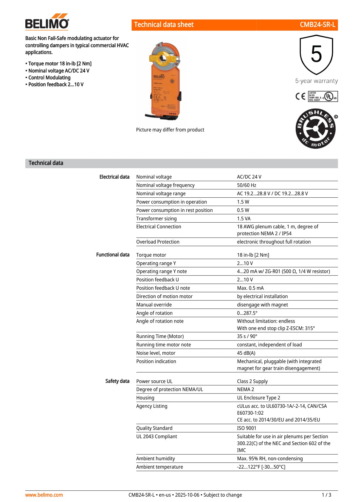 CMB24 SR L Datasheet