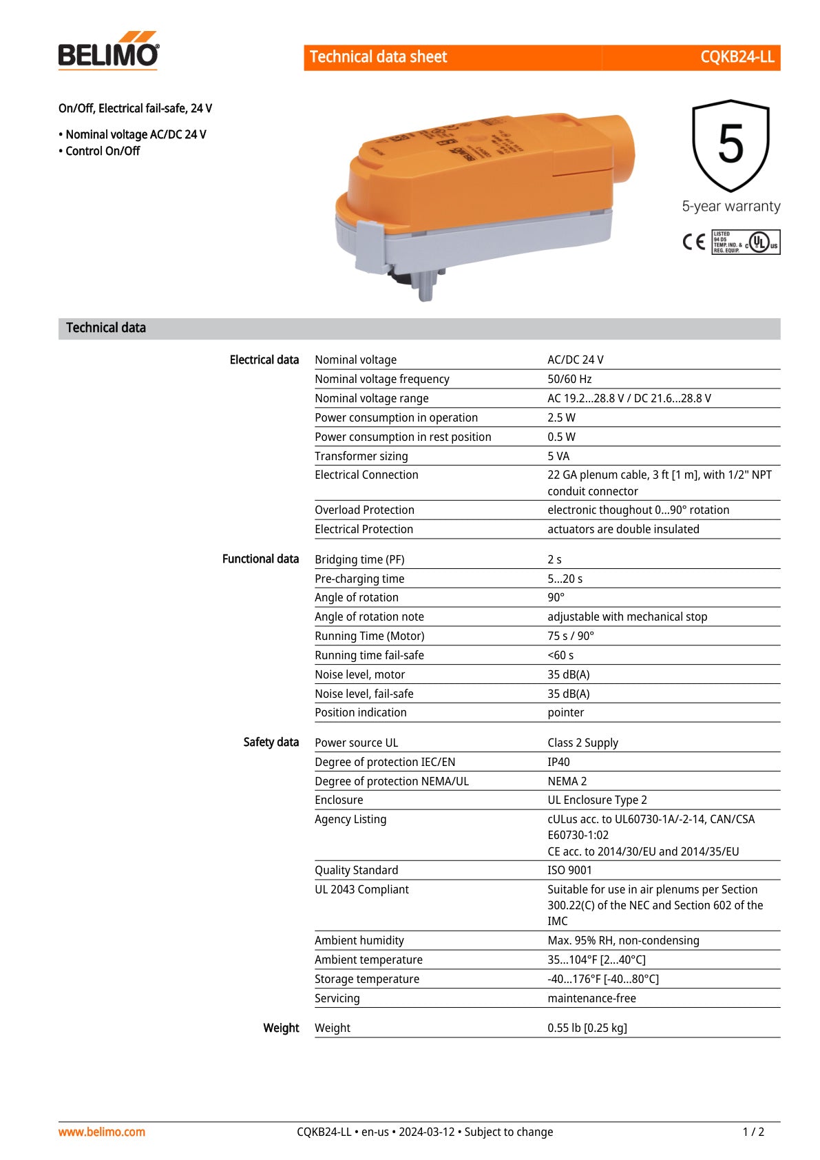 CQKB24 LL Datasheet