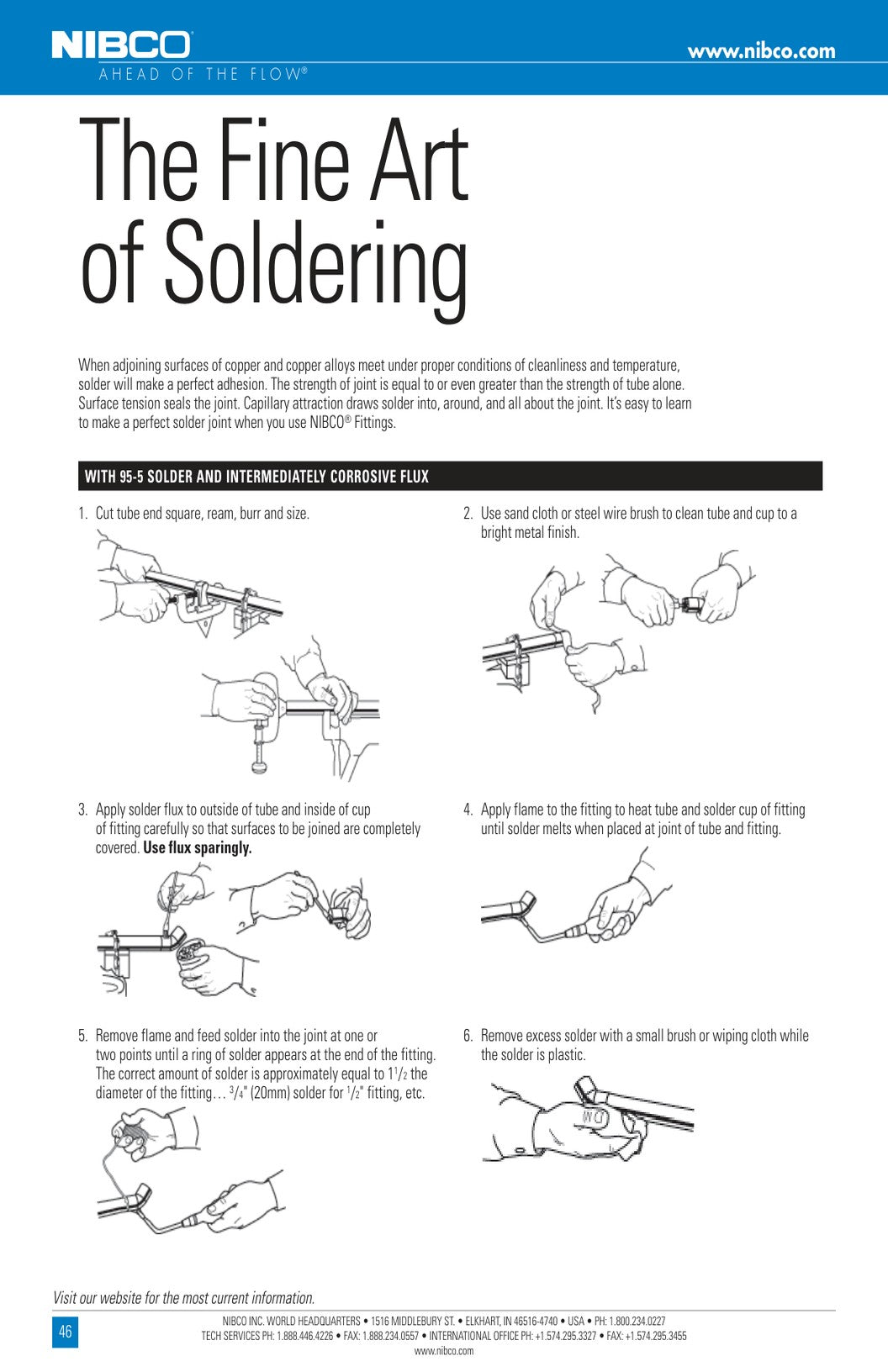 Copper Fittings Installation Instructions