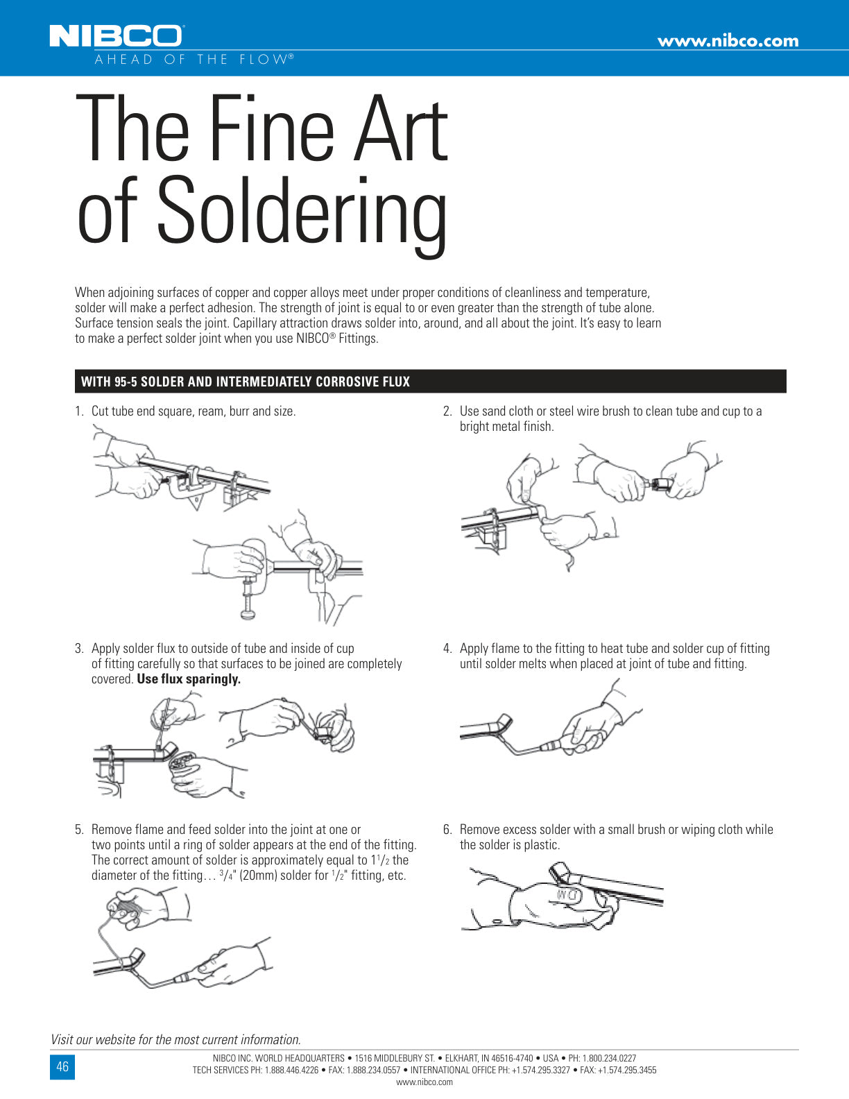 Copper Fittings Installation Instructions