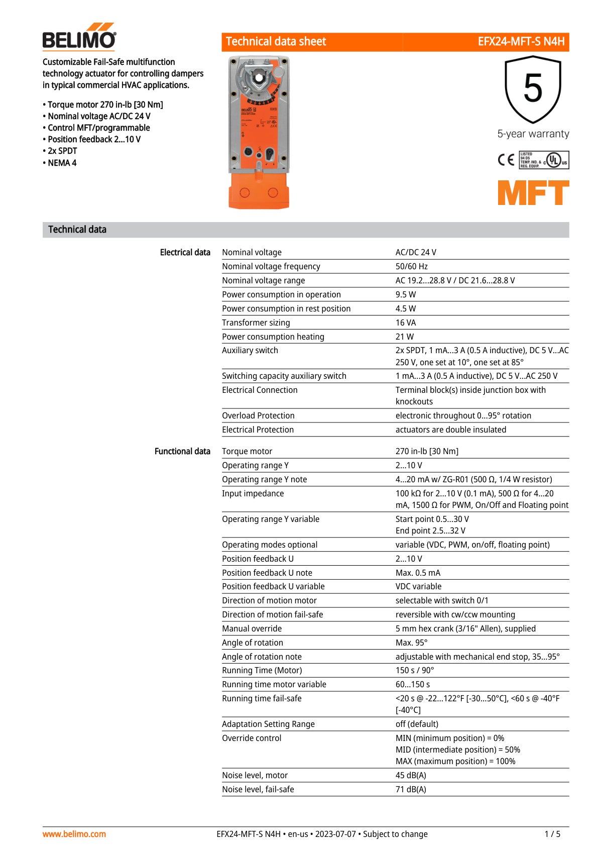EFX24 MFT S N4H Datasheet