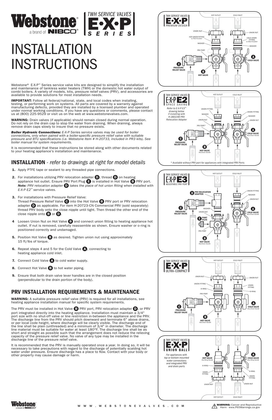 EXP Series IOM Manual Trilingual