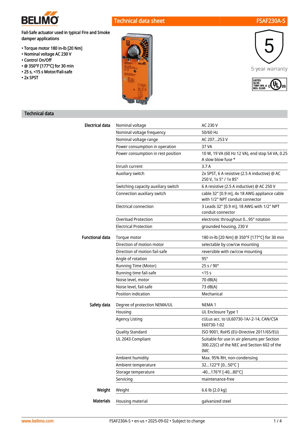 FSAF230A S Datasheet
