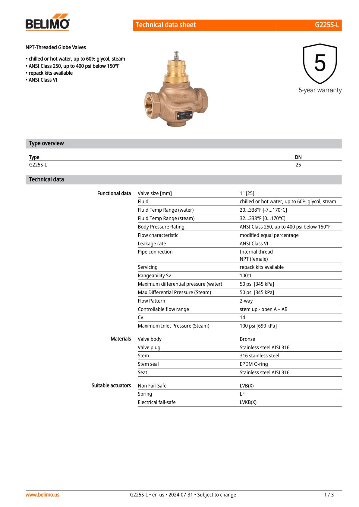 G225S L Datasheet
