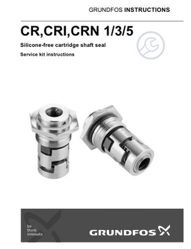 CR, CRI, CRN 1/3/5 Silicone-free cartridge shaft seal (Service Kit instruction)