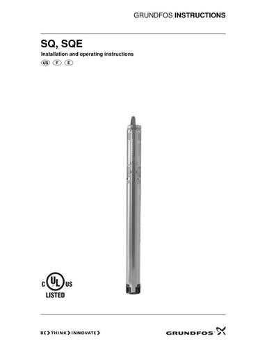 SQ, SQE (Installation and operating instructions)