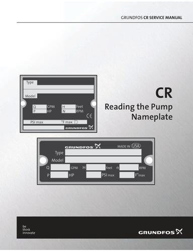 CR Reading the Pump Nameplate