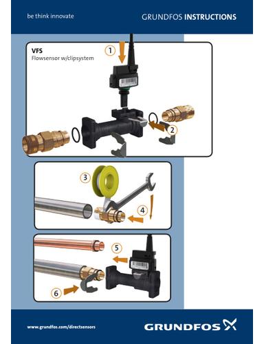 VFS Flowsensors w/clipsystem (Quick Guide)