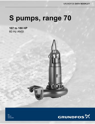 S pumps, range 70 (107 to 188 hp) ANSI (Data booklet)