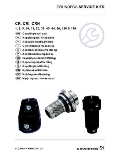 CR, CRI, CRN - Coupling/shaft seal (Service kit instruction)