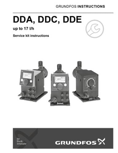 DDA, DDC, DDE up to 17 l/h (Service kit instruction)