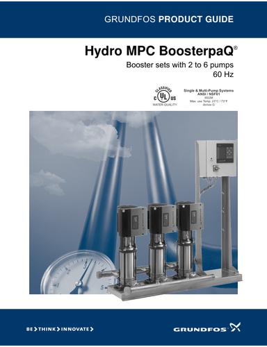 BoosterpaQ Hydro MPC (Product Guide), North America