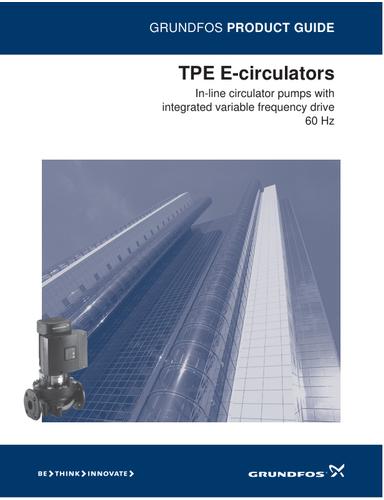 TPE, E-circulators (Data booklet)