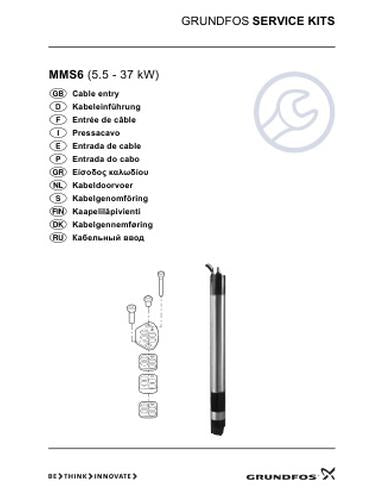MMS 6 (5.5 - 37 kW) - Cable entry (Service kit instruction)