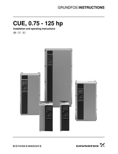 CUE, 0.75 - 125 hp (US version) (Installation and operating instructions)