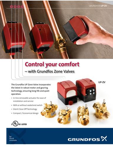 GRUNDFOS UP-ZV (Zone Valves) (Product brochure)