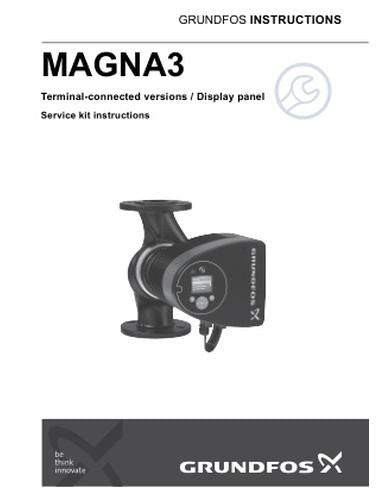 MAGNA3, Terminal-connected versions / Display panel (Service kit instructions)